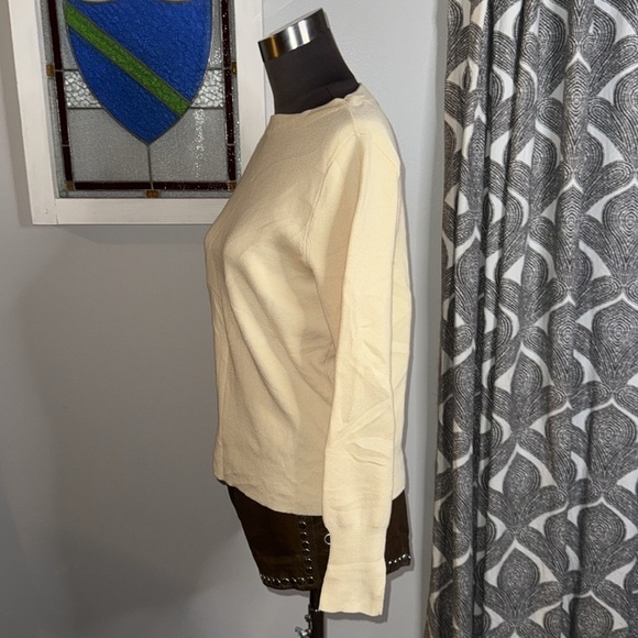 J Crew Merino Wool/ Cotton Blend Boat Neck Sweater - Picture 4 of 8